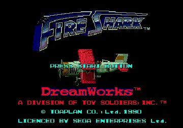 Fire Shark (USA) screen shot title